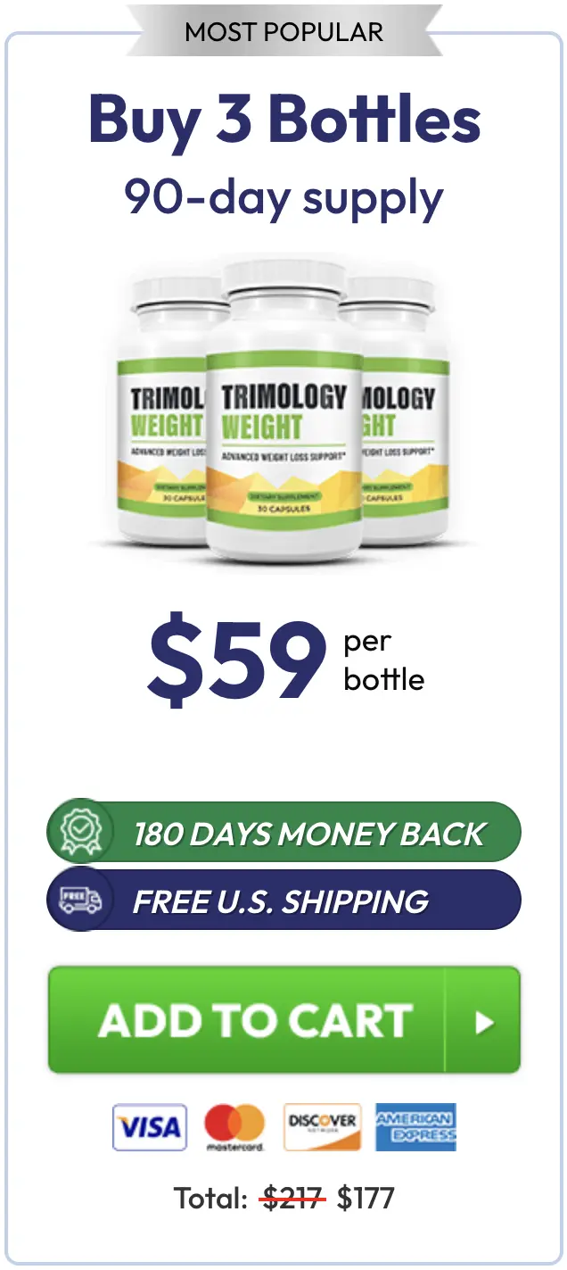 Buy 3 bottles Trimology 90-day supply