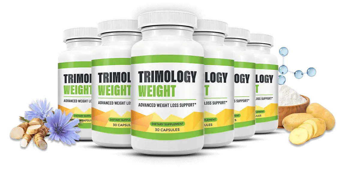 Trimology 6 bottles with natural ingredients chicory potato